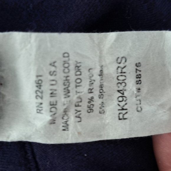 Blue Sleeveless Scoop Neck Sheath Jumpsuit Size Large - Picture 4 of 10